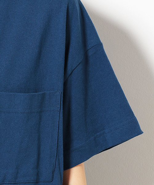 Purple&Yellow(パープルアンドイエロー)の「ショートワイド Tシャツ(Tシャツ/カットソー・レディース・アイボリー/ブラック/ブルー・SMALL/MEDIUM)」の11枚目の写真