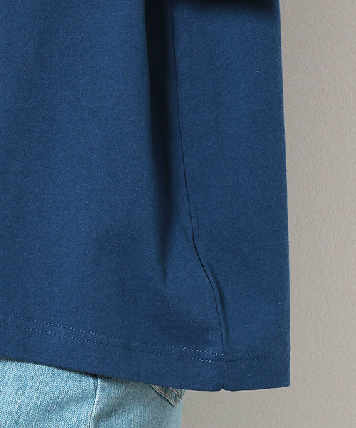 Purple&Yellow(パープルアンドイエロー)の「ショートワイド Tシャツ(Tシャツ/カットソー・レディース・アイボリー/ブラック/ブルー・SMALL/MEDIUM)」の13枚目の写真