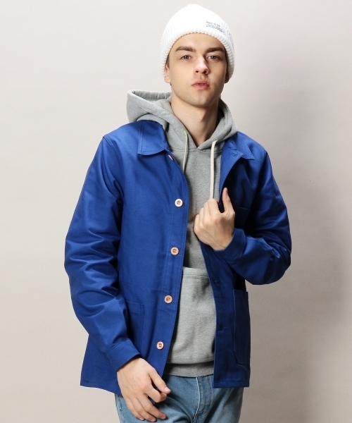 BEAUTY&YOUTH UNITED ARROWS（ビューティーアンドユースユナイテッドアローズ）の「＜LABOUREURxBY＞ TC COVERALL/カバーオール◆（カバーオール・メンズ・ネイビー/ロイヤルブルー・38/40/36）」の2枚目の写真