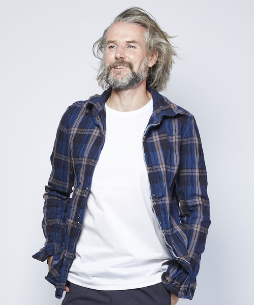 ジュンハシモト シワ加工デニムフックシャツ WRINKLE DENIM SHIRTS