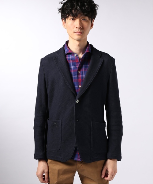 EDIFICE（エディフィス）の「タックステッチ イージー ジャケット（テーラードジャケット・メンズ・カーキ/ベージュ/ネイビー・MEDIUM/LARGE/SMALL）」の17枚目の写真