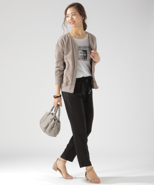 BAYFLOW(ベイフロー)の「テーパードロストパンツ(その他パンツ・レディース・ブラック/ベージュ/ネイビー/ブラウン/グリーン・SMALL/MEDIUM/LARGE)」の20枚目の写真