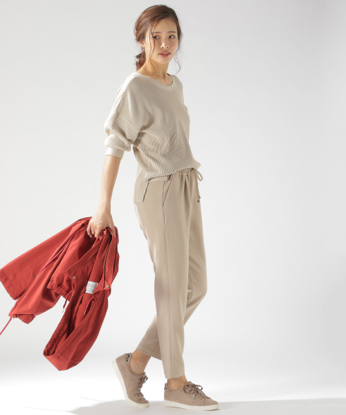 BAYFLOW(ベイフロー)の「テーパードロストパンツ(その他パンツ・レディース・ブラック/ベージュ/ネイビー/ブラウン/グリーン・SMALL/MEDIUM/LARGE)」の7枚目の写真