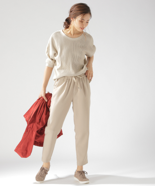 BAYFLOW(ベイフロー)の「テーパードロストパンツ(その他パンツ・レディース・ブラック/ベージュ/ネイビー/ブラウン/グリーン・SMALL/MEDIUM/LARGE)」の14枚目の写真