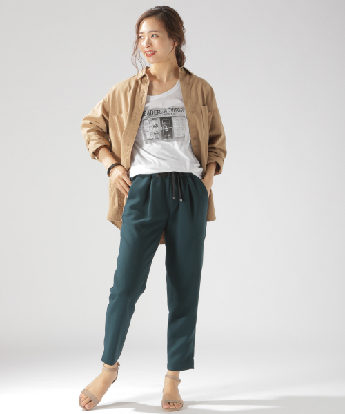 BAYFLOW(ベイフロー)の「テーパードロストパンツ(その他パンツ・レディース・ブラック/ベージュ/ネイビー/ブラウン/グリーン・SMALL/MEDIUM/LARGE)」の17枚目の写真