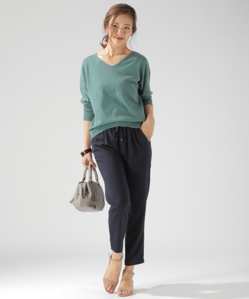 BAYFLOW(ベイフロー)の「テーパードロストパンツ(その他パンツ・レディース・ブラック/ベージュ/ネイビー/ブラウン/グリーン・SMALL/MEDIUM/LARGE)」の21枚目の写真