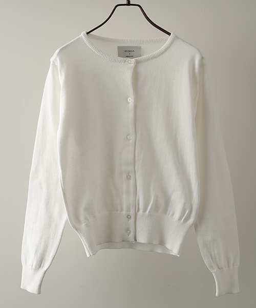 STUDIOUS（ステュディオス）の「STUDIOUS クルーネックカーデ（カーディガン/ボレロ・レディース・グリーン/ブルー/レッド/ホワイト/グレー・FREE）」の13枚目の写真