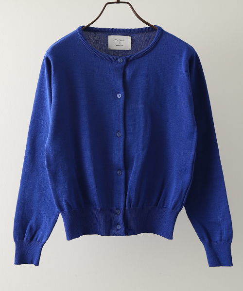 STUDIOUS（ステュディオス）の「STUDIOUS クルーネックカーデ（カーディガン/ボレロ・レディース・グリーン/ブルー/レッド/ホワイト/グレー・FREE）」の15枚目の写真