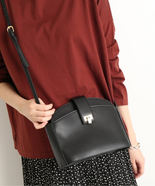 SLOBE IENA（スローブイエナ）の「AFFRANCHIE ポケット付きショルダーバッグ◆（ショルダーバッグ・レディース・ブラック/ブラウン・FREE）」の21枚目の写真