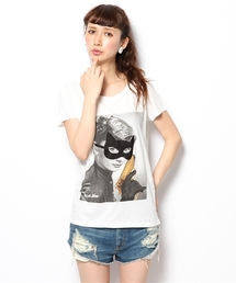 Ray BEAMS | LES BENJAMINS / HEPBURNER プリント Tシャツ(Tシャツ/カットソー)