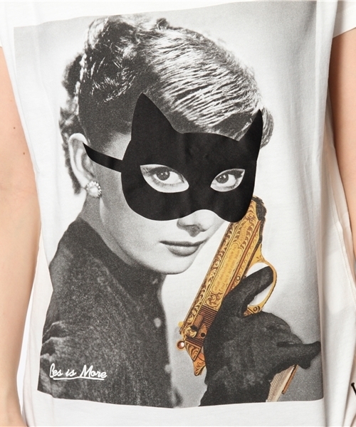 Ray BEAMS（レイビームス）の「LES BENJAMINS / HEPBURNER プリント Tシャツ（Tシャツ/カットソー・レディース・ホワイト・ONE SIZE）」の4枚目の写真