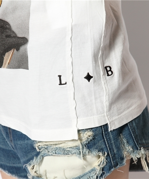 Ray BEAMS（レイビームス）の「LES BENJAMINS / HEPBURNER プリント Tシャツ（Tシャツ/カットソー・レディース・ホワイト・ONE SIZE）」の5枚目の写真