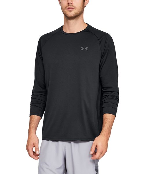 UNDER ARMOUR（アンダーアーマー）の「UAテック 2.0 ロングスリーブ(トレーニング/ロングスリーブ/MEN)（Tシャツ/カットソー・メンズ・ブラック/ホワイト×グレー/チャコールグレー×ブラック・SM/XL/LG/MD/XXL）」の2枚目の写真