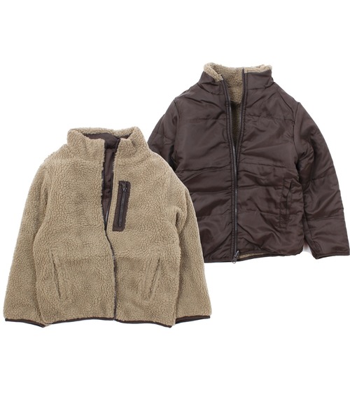 リバーシブル ボア ジャケット キッズ（ブルゾン）｜THE CASUAL