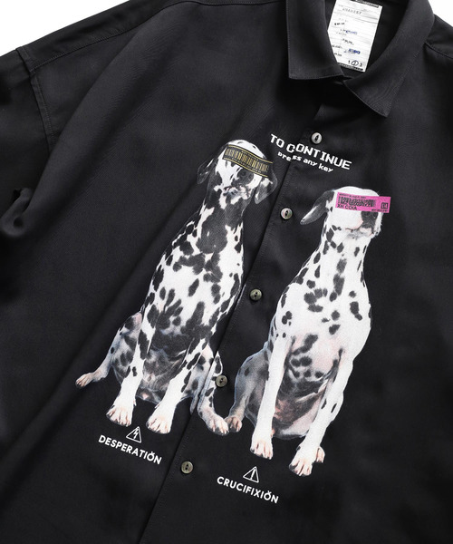 SHAREEF（シャリーフ）の「"DALMATIAN"  BIG SHIRTS（シャツ/ブラウス・メンズ・ホワイト/ブラック/ネイビー・1/2/3）」の10枚目の写真