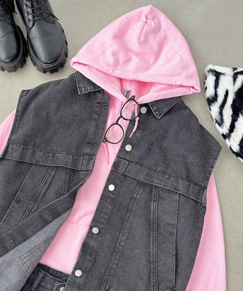 GILDAN（ギルダン）の「GILDAN(ギルダン) / スーパーオーバー サイズ展開多数 コットン無地　プルオーバーパーカー スウェットフーディー（パーカー・レディース・カーキ/杢グレー/グリーン系その他/ロイヤルブルー/マルーン/ライトピンク/パープル/ホワイト/ブラック/オレンジ/ゴールド/レッド/ネイビー/サックスブルー/サンドベージュ/ダークグリーン/ラベンダー/ダークブラウン/アッシュグレー/チャコールグレー/ミント・L/XL/M/S）」の17枚目の写真