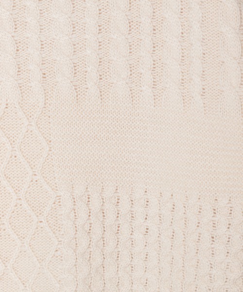 GLOBAL WORK(グローバルワーク)の「【キッズ】ケーブルパッチワークニット(ニット/セーター・キッズ・ライトブルー/ベージュ/オフホワイト・SMALL/MEDIUM/LARGE/X-LARGE/XX-LARGE)」の5枚目の写真