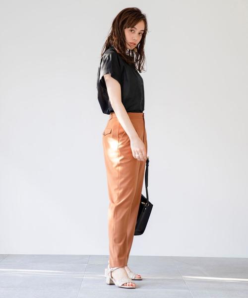 coen（コーエン）の「インドコットンショートスリーブブラウス#（シャツ/ブラウス・レディース・ブラック/ホワイト/ベージュ/ダークブラウン・FREE）」の13枚目の写真