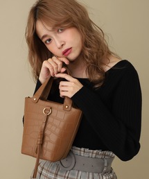 one after another NICE CLAUP | クロコ2Wayミニバッグ(ハンドバッグ)