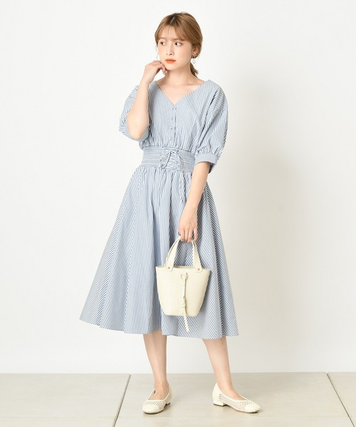 one after another NICE CLAUP（ワンアフターアナザーナイスクラップ）の「クロコ2Wayミニバッグ（ハンドバッグ・レディース・ブラウン/カーキ/アイボリー・FREE）」の5枚目の写真