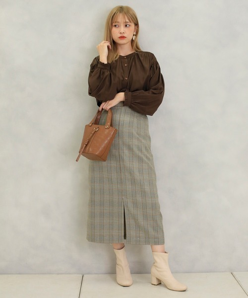 one after another NICE CLAUP（ワンアフターアナザーナイスクラップ）の「クロコ2Wayミニバッグ（ハンドバッグ・レディース・ブラウン/カーキ/アイボリー・FREE）」の14枚目の写真