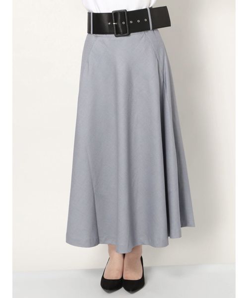 dazzlin（ダズリン）の「太ベルトマキシフレアスカート（スカート・レディース・グレー/ブルー/ベージュ/その他/その他1・SMALL/MEDIUM）」の6枚目の写真