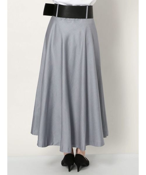 dazzlin（ダズリン）の「太ベルトマキシフレアスカート（スカート・レディース・グレー/ブルー/ベージュ/その他/その他1・SMALL/MEDIUM）」の8枚目の写真