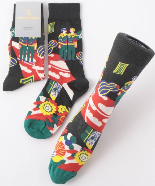 Jubilee（ジュビリー）の「ポップデザインソックス（ソックス/靴下・レディース・ブルー系その他/パープル/ピンク系その他/ホワイト×レッド/その他1/ダークネイビー/グレー/ベビーピンク/ホワイト/ブラック系その他/レッド系その他/ネイビー/ターコイズブルー/ブルー系その他2/ブラック/ダークブルー/イエロー/その他2/イエロー系その他/マスタード/アイボリー/モスグリーン/レッド系その他2/ブルー系その他3/ライトピンク/オリーブ/コーラルピンク/インディゴブルー/ダークオリーブ/ライトパープル/スモークピンク/オレンジ系その他/オレンジ/その他3/ブラック系その他3/ブラック系その他2/ブラック系その他5/ブラック系その他4/ライトグリーン/ベージュ/イエロー系その他2/ライトブルー/パープル系その他/ブラック系その他6/イエロー×グレー/グリーン系その他/ブルー系その他4/ピンク系その他2/ブラウン/ダークブラウン系/チャコールグレー/ダークグリーン/ブルー系その他5・FREE）」の6枚目の写真