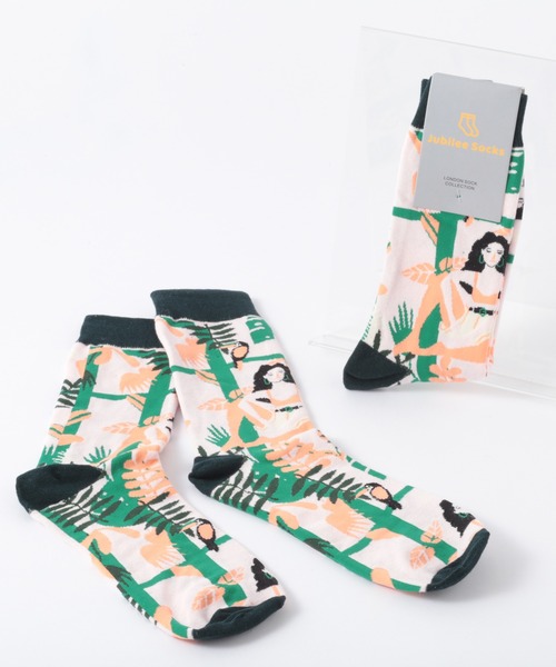 Jubilee（ジュビリー）の「ポップデザインソックス（ソックス/靴下・レディース・ブルー系その他/パープル/ピンク系その他/ホワイト×レッド/その他1/ダークネイビー/グレー/ベビーピンク/ホワイト/ブラック系その他/レッド系その他/ネイビー/ターコイズブルー/ブルー系その他2/ブラック/ダークブルー/イエロー/その他2/イエロー系その他/マスタード/アイボリー/モスグリーン/レッド系その他2/ブルー系その他3/ライトピンク/オリーブ/コーラルピンク/インディゴブルー/ダークオリーブ/ライトパープル/スモークピンク/オレンジ系その他/オレンジ/その他3/ブラック系その他3/ブラック系その他2/ブラック系その他5/ブラック系その他4/ライトグリーン/ベージュ/イエロー系その他2/ライトブルー/パープル系その他/ブラック系その他6/イエロー×グレー/グリーン系その他/ブルー系その他4/ピンク系その他2/ブラウン/ダークブラウン系/チャコールグレー/ダークグリーン/ブルー系その他5・FREE）」の2枚目の写真