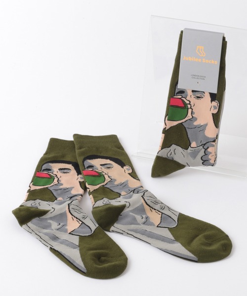 Jubilee（ジュビリー）の「ポップデザインソックス（ソックス/靴下・レディース・ブルー系その他/パープル/ピンク系その他/ホワイト×レッド/その他1/ダークネイビー/グレー/ベビーピンク/ホワイト/ブラック系その他/レッド系その他/ネイビー/ターコイズブルー/ブルー系その他2/ブラック/ダークブルー/イエロー/その他2/イエロー系その他/マスタード/アイボリー/モスグリーン/レッド系その他2/ブルー系その他3/ライトピンク/オリーブ/コーラルピンク/インディゴブルー/ダークオリーブ/ライトパープル/スモークピンク/オレンジ系その他/オレンジ/その他3/ブラック系その他3/ブラック系その他2/ブラック系その他5/ブラック系その他4/ライトグリーン/ベージュ/イエロー系その他2/ライトブルー/パープル系その他/ブラック系その他6/イエロー×グレー/グリーン系その他/ブルー系その他4/ピンク系その他2/ブラウン/ダークブラウン系/チャコールグレー/ダークグリーン/ブルー系その他5・FREE）」の17枚目の写真