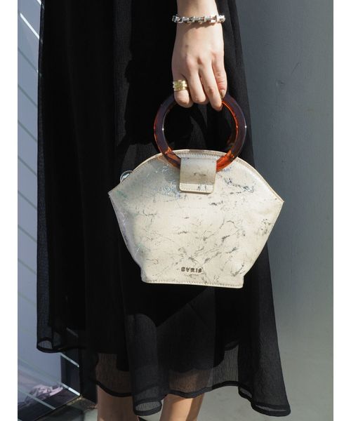 EVRIS（エヴリス）の「サークルハンドルラウンドBAG（ショルダーバッグ・レディース・ホワイト/ブラック・FREE）」の8枚目の写真