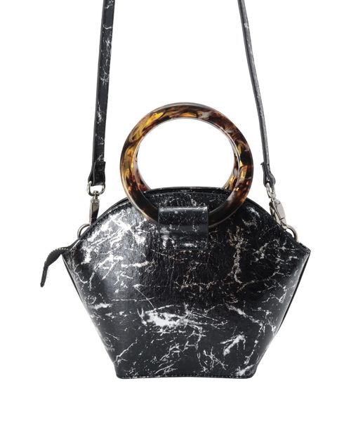 EVRIS（エヴリス）の「サークルハンドルラウンドBAG（ショルダーバッグ・レディース・ホワイト/ブラック・FREE）」の11枚目の写真