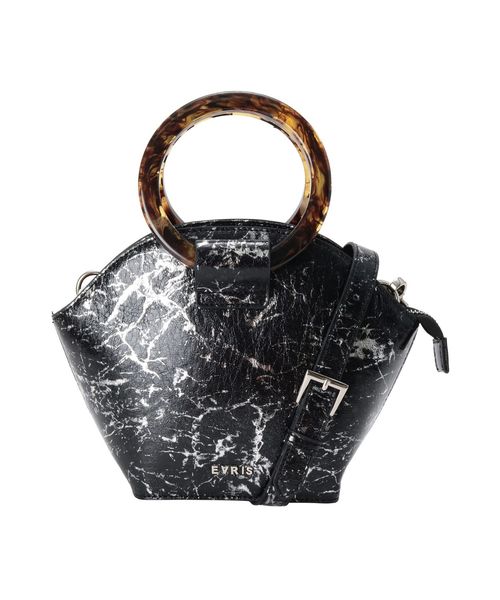 EVRIS（エヴリス）の「サークルハンドルラウンドBAG（ショルダーバッグ・レディース・ホワイト/ブラック・FREE）」の16枚目の写真