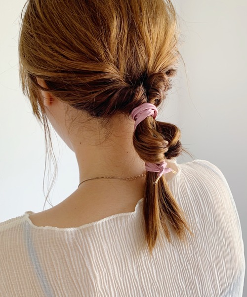 CLEA（クレア）の「”カラバリ豊富”サテン ワイヤー リボン（その他ヘアアクセサリー・レディース・ベージュ/ブラウン/ホワイト/ブラック/サックスブルー/ピンク/ネイビー/パープル/グレー/ワイン・FREE）」の16枚目の写真