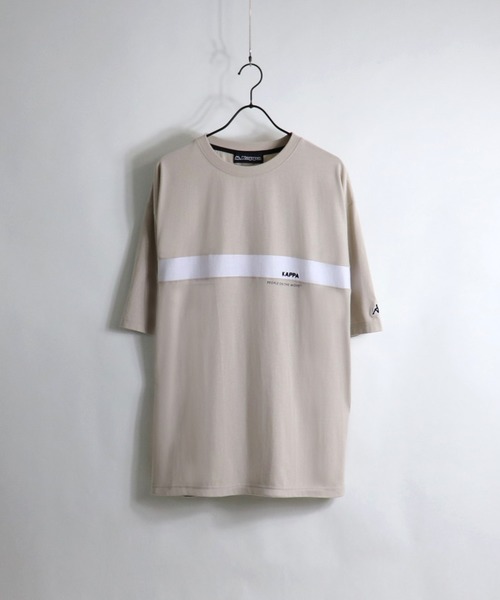 Kappa（カッパ）の「Kappa / カッパ 別注グラフィックビッグシルエットT（Tシャツ/カットソー・メンズ・ホワイト系その他2/ベージュ系その他2/ブルー系その他2/ブラック系その他2/ホワイト系その他3/ベージュ系その他3/ブルー系その他3/ブラック系その他3/ホワイト系その他4/ベージュ系その他4/ブルー系その他4/ブラック系その他4/ホワイト/ホワイト系その他/ミント/グリーン系その他/ベージュ/ベージュ系その他/ブラック系その他/ブラック/チャコールグレー/グリーン/アイボリー/ピンク/グレー/パープル/グリーン系その他2/グレー系その他2/グレー系その他3/ピンク系その他3/パープル系その他3/サックスブルー・M/L）」の20枚目の写真