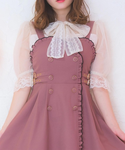 ROJITA（ロジータ）の「BIGリボンチュールブラウス（シャツ/ブラウス・レディース・ブラック/ベージュ/ピンク・FREE）」の20枚目の写真