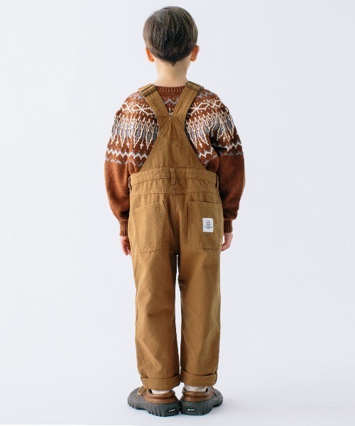 Smoothy（スムージー）の「Smoothy ARMY Duck Overalls / スムージー アーミーダックオーバーオール（その他パンツ・キッズ・ブラウン/アイボリー・S/M/L/XL）」の6枚目の写真