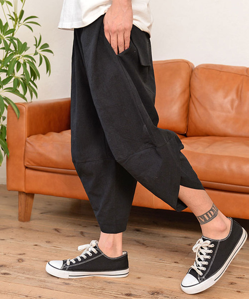 Vicci（ビッチ）の「『vicci/ヴィッチ』バルーン綿麻サルエルパンツ（その他パンツ・メンズ・ブラック/カーキ/チャコール・M/L/XL）」の22枚目の写真