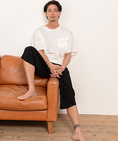 Vicci（ビッチ）の「『vicci/ヴィッチ』バルーン綿麻サルエルパンツ（その他パンツ・メンズ・ブラック/カーキ/チャコール・M/L/XL）」の4枚目の写真