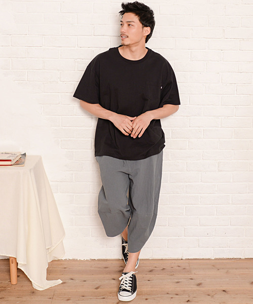 Vicci（ビッチ）の「『vicci/ヴィッチ』バルーン綿麻サルエルパンツ（その他パンツ・メンズ・ブラック/カーキ/チャコール・M/L/XL）」の21枚目の写真