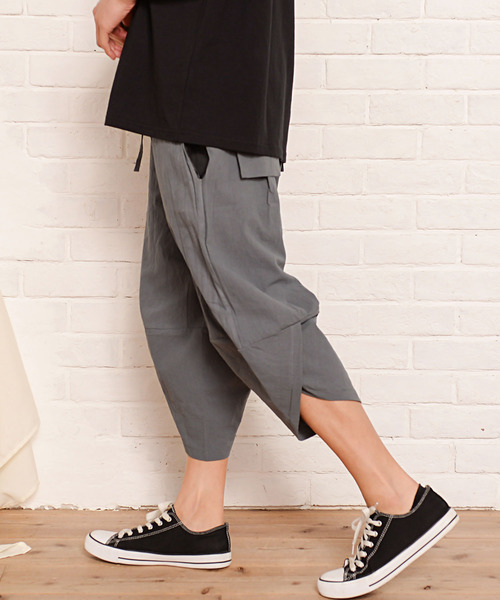 Vicci（ビッチ）の「『vicci/ヴィッチ』バルーン綿麻サルエルパンツ（その他パンツ・メンズ・ブラック/カーキ/チャコール・M/L/XL）」の13枚目の写真