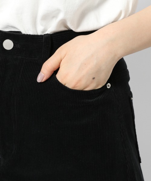 PAGEBOY（ページボーイ）の「コーデュロイリメイクフウスカート（スカート・レディース・ブラック/オフホワイト/ライラック・FREE）」の7枚目の写真