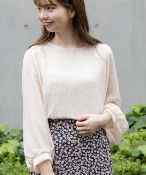 flower(フラワー)の「ウォータリーレディブラウス(シャツ/ブラウス・レディース・アイボリー/ベージュ・FREE)」の2枚目の写真