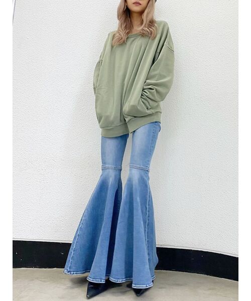GYDA（ジェイダ）の「Super flareデニムパンツ（デニムパンツ