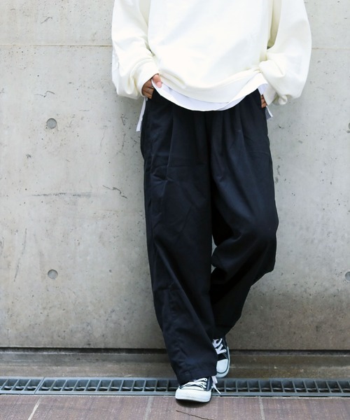 Fashion Letter（ファッションレター）の「バックルバルーンパンツ（チノパンツ・レディース・ブラック/ベージュ/カーキ・LL/4L/3L/M/L）」の22枚目の写真