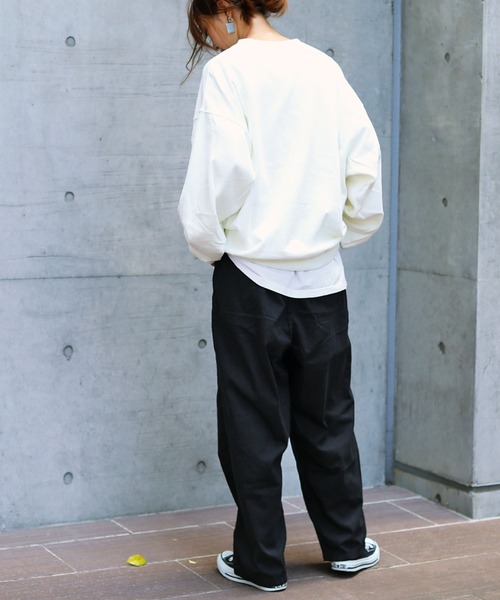 Fashion Letter（ファッションレター）の「バックルバルーンパンツ（チノパンツ・レディース・ブラック/ベージュ/カーキ・LL/4L/3L/M/L）」の10枚目の写真