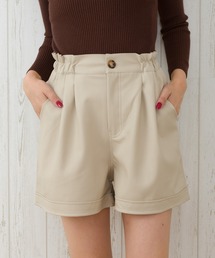 フェイクレザーショートパンツ