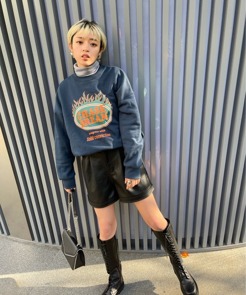 SpRay（スプレイ）の「フェイクレザーショートパンツ（その他パンツ・レディース・ブラック/ブラウン/アイボリー・FREE）」の19枚目の写真