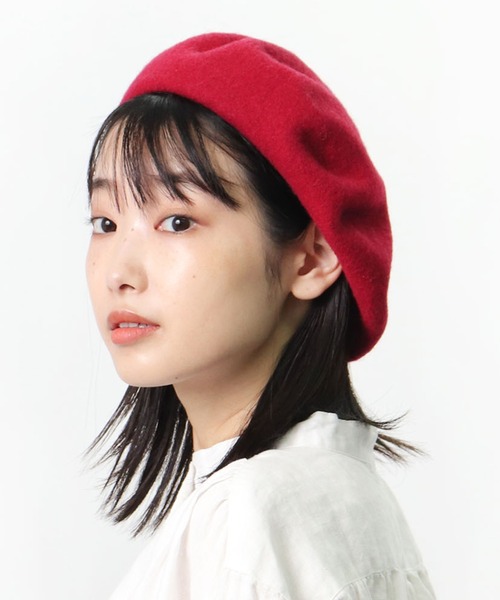 salle de bal(サルデバル)の「ウールベレー帽 / WOOL BERET(ハンチング/ベレー帽・レディース・ブラック/グレー/チャコールグレー/ベージュ/ネイビー/バーガンディー/ブラウン/ワインレッド・FREE)」の7枚目の写真