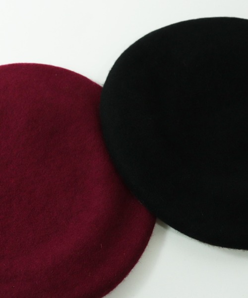 salle de bal(サルデバル)の「ウールベレー帽 / WOOL BERET(ハンチング/ベレー帽・レディース・ブラック/グレー/チャコールグレー/ベージュ/ネイビー/バーガンディー/ブラウン/ワインレッド・FREE)」の16枚目の写真